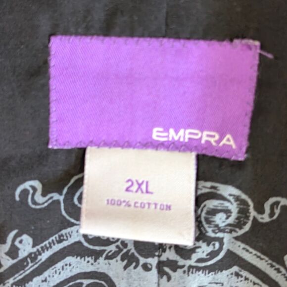 Y2K Grunge Embroidered Graphic Sport Coat Blazer Men's Unisex 2XL Black - Picture 5 of 8